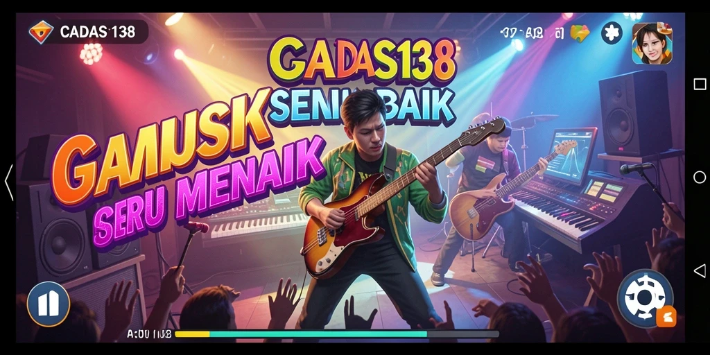 Tangkapan layar gameplay <strong>CADAS138</strong> menampilkan suasana bermain musik yang seru dan interaktif.