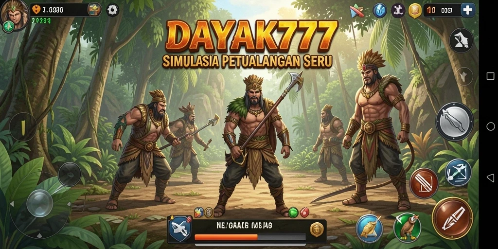 Screenshot utama DAYAK777 menampilkan gameplay menarik yang penuh dengan petualangan.