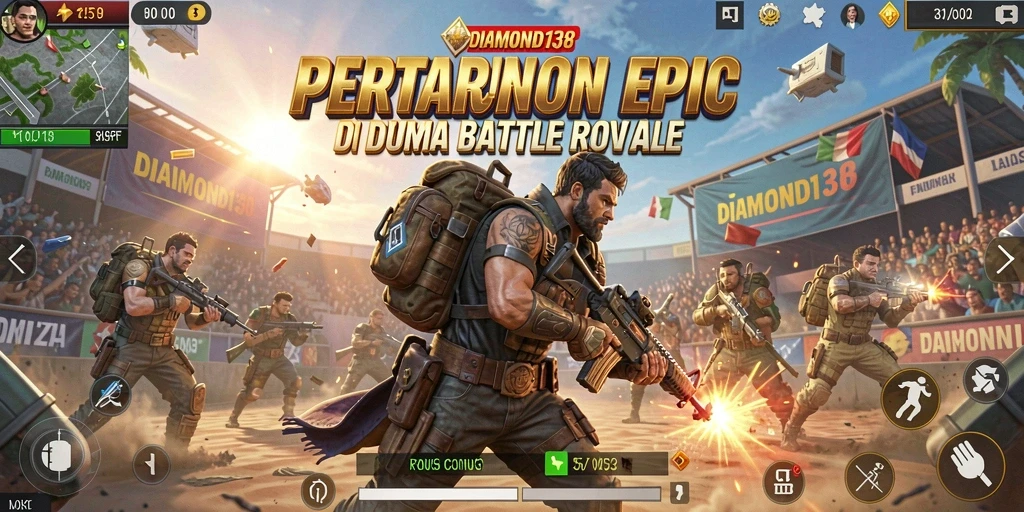 Gameplay intens di medan perang DIAMOND138 dengan aksi seru.