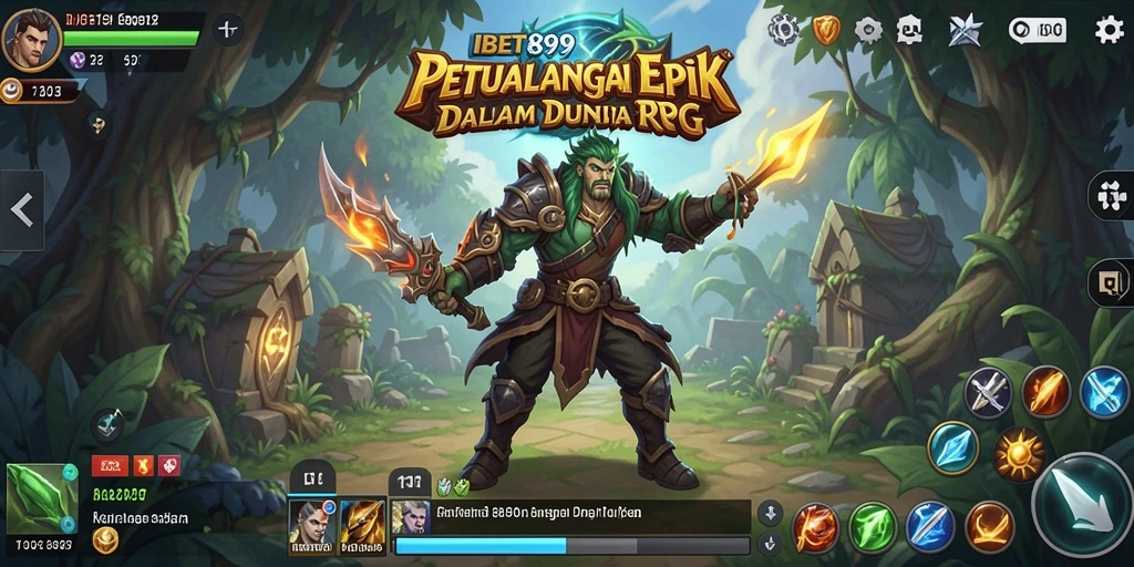 Tampilan gameplay IBET899 menampilkan aksi petualangan RPG yang seru.