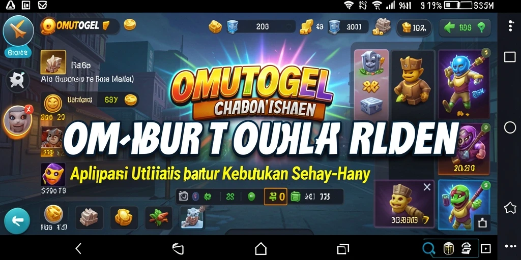 Tampilan utama aplikasi OMUTOGEL yang intuitif untuk pengguna.