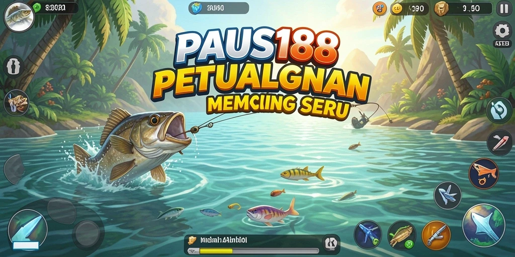 Tampilan gameplay memancing yang menarik di PAUS188.