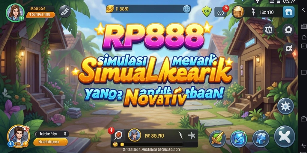 Screenshot utama RP888 menampilkan gameplay yang seru dengan interaksi karakter.