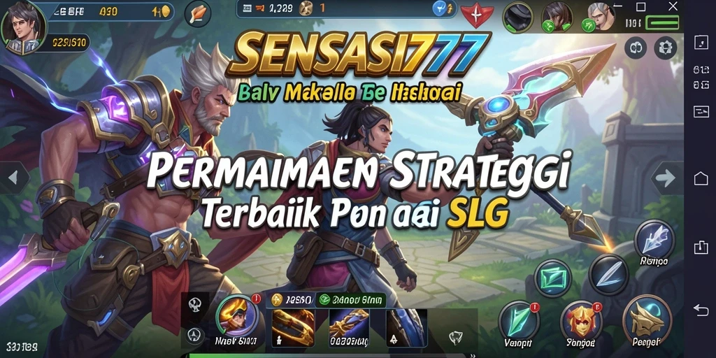 Tampilan gameplay SENSASI777 dengan aksi bertempur yang mendebarkan.