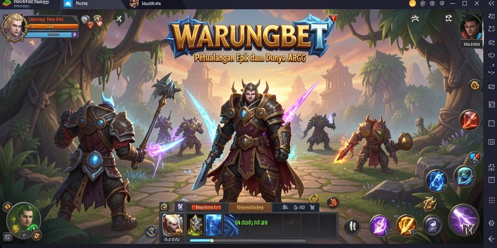 Tampilan gameplay seru dari WARUNGBET dengan aksi RPG yang mendebarkan.